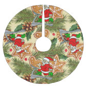 Grappige kerstloopband kerstkoekjes kerstboom rok (Voorkant)
