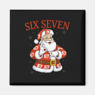 Grappige Kerstman 67 Zes Zeven Meme Kerst Vakantie Magneet