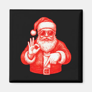 Grappige Kerstman 6 7 Meme-ontwerp _ Kerstmis Wisk Magneet