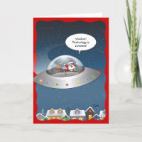 Grappige Kerstman Alien Kerstmis