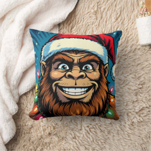 Grappige Kerstman Bigfoot Kussen