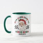 Grappige Kerstman Breng Meer Honden Kerstmis Geper Mok (Links)