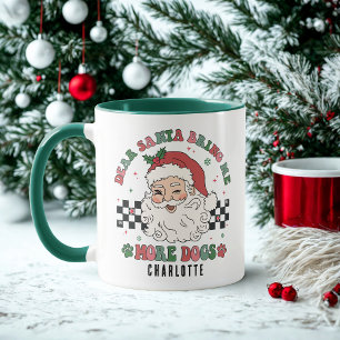 Grappige Kerstman Breng Meer Honden Kerstmis Geper Mok
