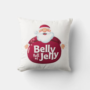 Grappige Kerstman Buik Vol Gelei – Schattige Kerst Kussen