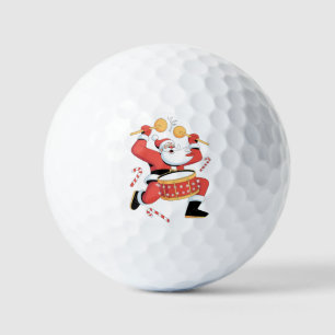 Grappige Kerstman Drummer Lelijke Kerstmis Kerst D Golfballen