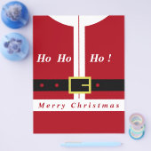 Grappige Kerstman Flyers (Enkel)