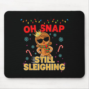 Grappige Kerstman Gemberkoek Oh Snap. Slaat nog st Muismat