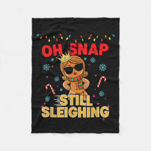 Grappige Kerstman Gemberkoek Oh Snap. Sleet nog st Fleece Deken