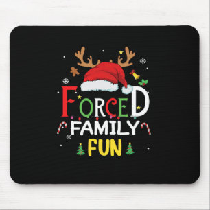 Grappige Kerstman Hoed Gedwongen Familie Fun Sarca Muismat