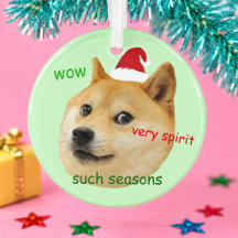 Grappige Kerstman Hond Doge Meme Shiba Inu Zulke S