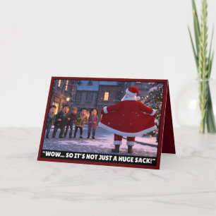 Grappige Kerstman Kaart