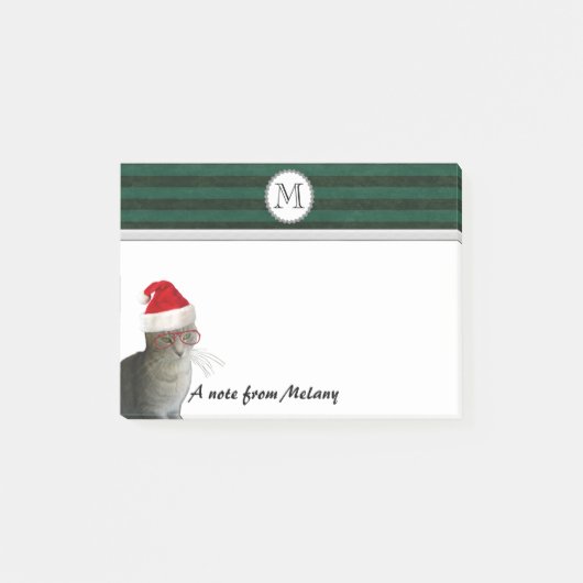 Grappige Kerstman kat Post-it® Notes (Voorkant)