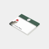 Grappige Kerstman kat Post-it® Notes (Schuin)