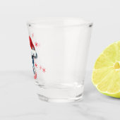 Grappige Kerstman Koe Cowabunga Kerst Shot Glas (Rechts)
