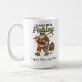 Grappige Kerstman Liever Vissen Koffiemok (Links)