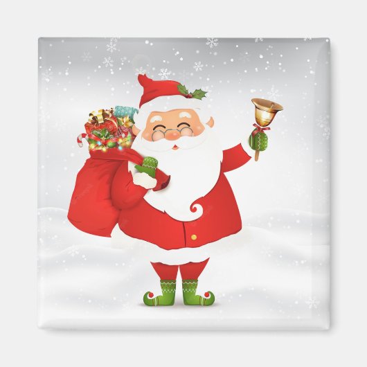 Grappige Kerstman magneet (Voorkant)