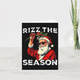 Grappige Kerstman Meme Rizz Het Seizoen Grap Mens  Kaart