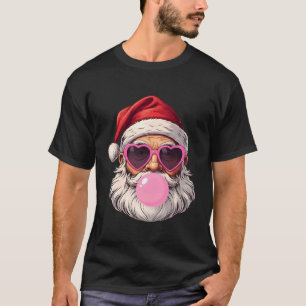 Grappige Kerstman met zonnebril en kauwgom Ch T-shirt