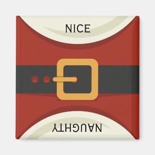 Grappige Kerstman Ondeugend & Leuke Vakantie Magneet