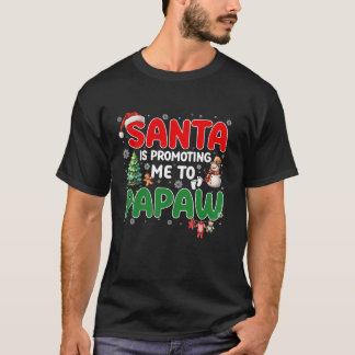 Grappige kerstman promoot me om zwangerschap te pa t-shirt