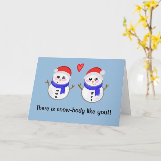 Grappige Kerstman puns Kaart (Gele Bloem)