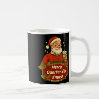 Grappige Kerstman Santa Claus Quarterzip En Matcha Koffiemok