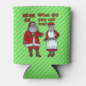 Grappige Kerstman Sinterklaas & Mrs Holiday Joke Blikjeskoeler (Voorkant)