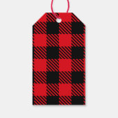 Grappige Kerstman Spelen Gitaar Kerstmis Cadeaulabel (Achterkant)