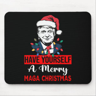 Grappige Kerstman Trump, heb jezelf een vrolijk ke Muismat