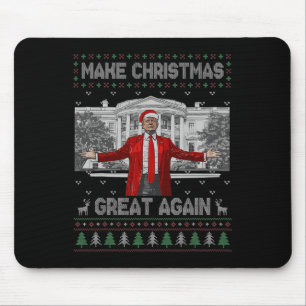 Grappige kerstman Trump maakt kerst weer lelijk Muismat