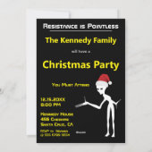 Grappige Kerstman 🎅🛸 UFO Kerstfeest Feestdagenkaart (Achterkant)