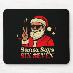 Grappige Kerstman Zegt Zes Zeven 67 Meme Kerstvaka Muismat