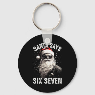 Grappige Kerstman Zegt Zes Zeven Kerst Truien Jong Sleutelhanger