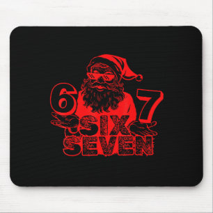 Grappige Kerstman Zegt Zes Zeven Kerstmis 6 7 Meme Muismat