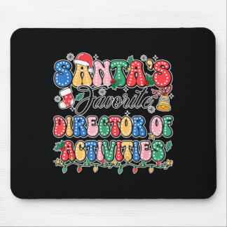Grappige Kerstmannen Favoriete Directeur Activitei Muismat
