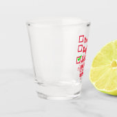 Grappige Kerstman's Ondeugend of Nice Shot Glas (Links)