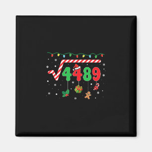 Grappige kerstmis 6 7 wiskundeleraar 67 meme vierk magneet