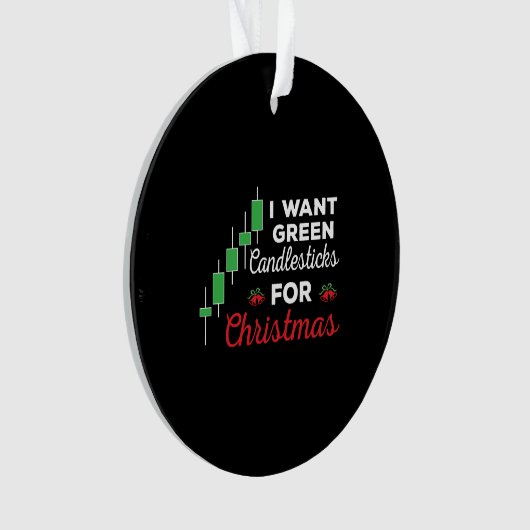 Grappige Kerstmis aandelenhandel Ornament (voorkant)