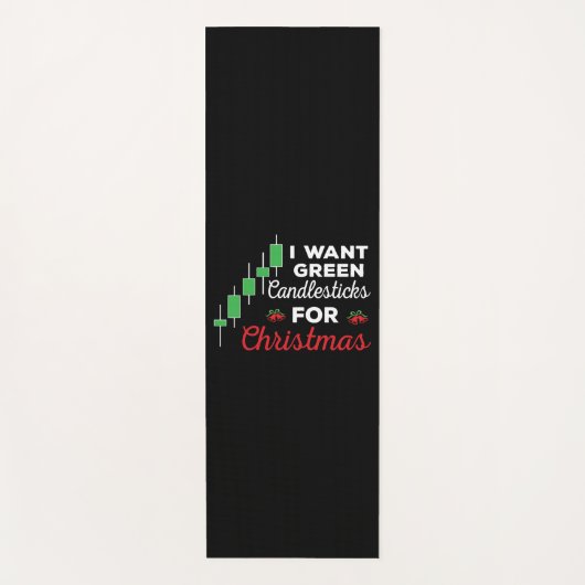 Grappige Kerstmis aandelenhandel Yogamat (Voorkant)