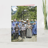 GRAPPIGE KERSTMIS AMISH GROET KAART (Voorkant)