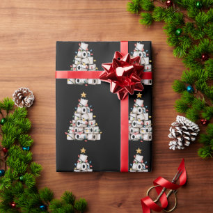 Grappige Kerstmis Badkamer Toiletpapier Boom Humor Cadeaupapier