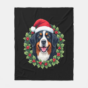 Grappige Kerstmis Berner Sennenhond Tank Top Fleece Deken