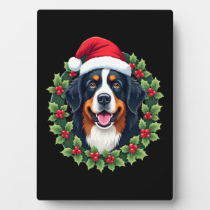 Grappige Kerstmis Berner Sennenhond Tank Top Fotoplaat