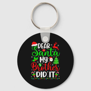 Grappige Kerstmis Beste Sint Mijn Broer Heeft Het  Sleutelhanger