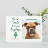 Grappige Kerstmis Beste Sinterklaas Laat Me Het Ui Feestdagenkaart (Staand voorkant)