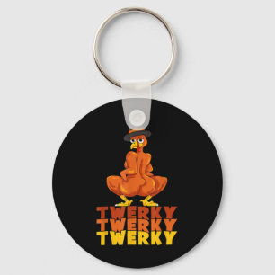 Grappige Kerstmis Dans met Twerky Kalkoen Billen Sleutelhanger