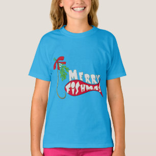 Grappige Kerstmis die - Vrolijke Fishmas vissen T-shirt