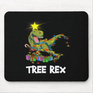 Grappige Kerstmis Dinosaurus Boom Rex Mannen Vrouw Muismat