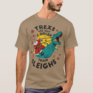 Grappige Kerstmis Dinosaurus T-shirt