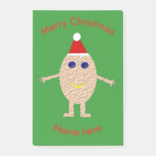 Grappige Kerstmis Ei Post-it-notitieblok Post-it® Notes (Voorkant)